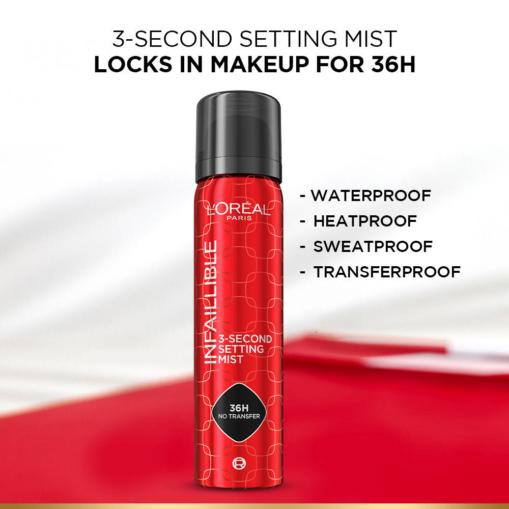 L'Oreal Paris Love From Cannes Makeup Bestsellers Gift Box - Liquid Lipstick, Mascara, Setting Spray, 300g Buy at Indicrest Image 5