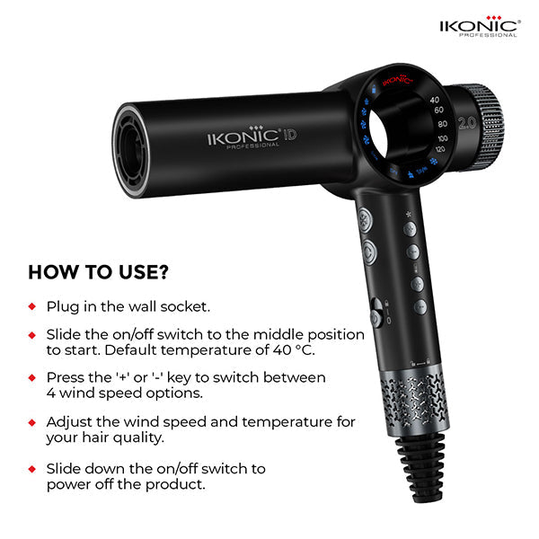 Ikonic Professional Id 2.0 Hair Dryer