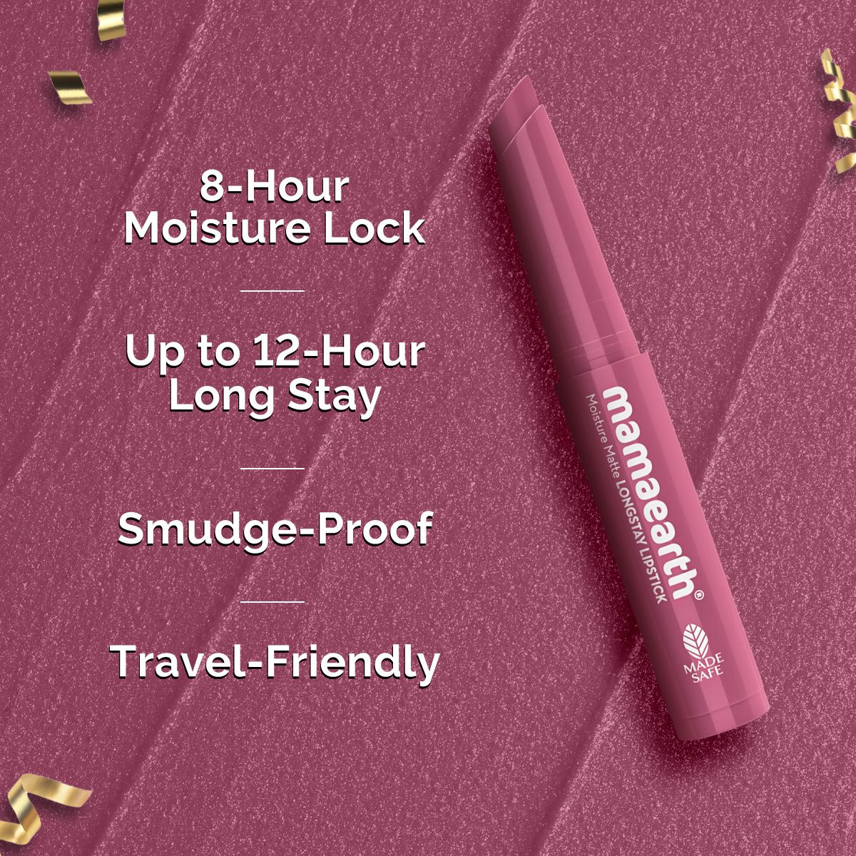 Mamaearth Moisture Matte Long Stay Lipstick Gift Set, Nude Perfection - Image 3 - Buy from Indicrest