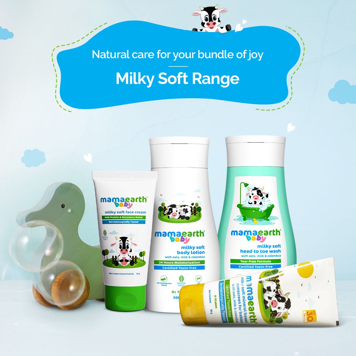 Mamaearth Milky Soft Head to Toe Wash With Oats, Milk, and Calendula for Babies, 200ml - Image 6 - Buy from Indicrest