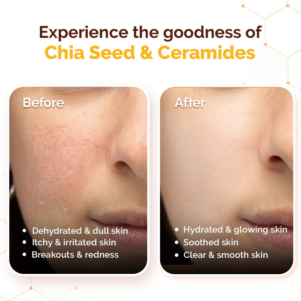 Mamaearth Chia Calming Sunscreen with Chia Seed & Ceramides for Hydrated Glow & Sun Protection, 50g - Image 7 - Buy from Indicrest