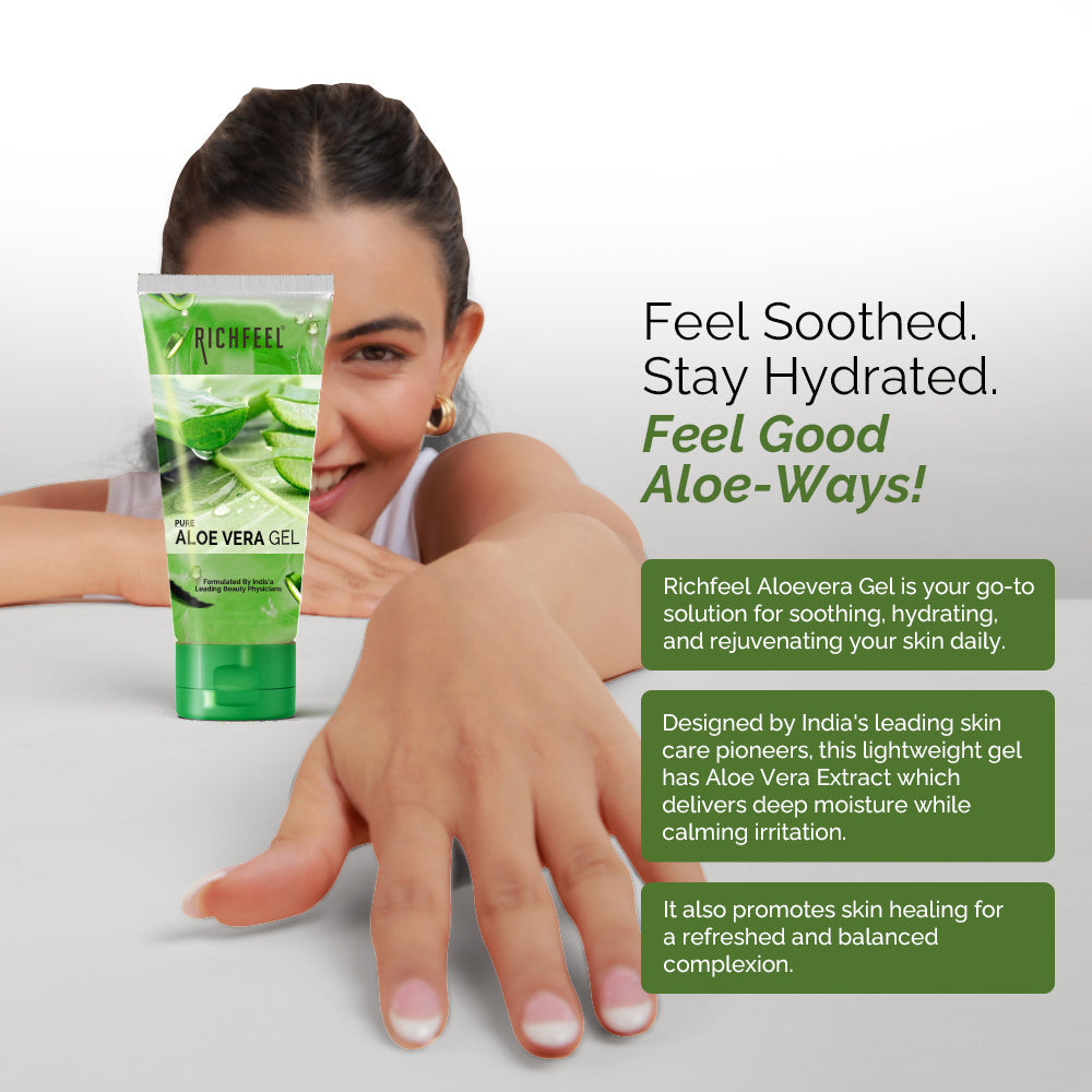 Richfeell Pure Aloe Vera Gel 100Ml - Image 7 - Buy from Indicrest