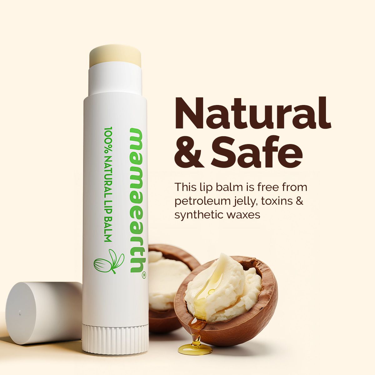 Mamaearth Nourishing 100% Natural Lip Balm with Shea Butter & Vitamin E, 4g - Image 6 - Buy from Indicrest
