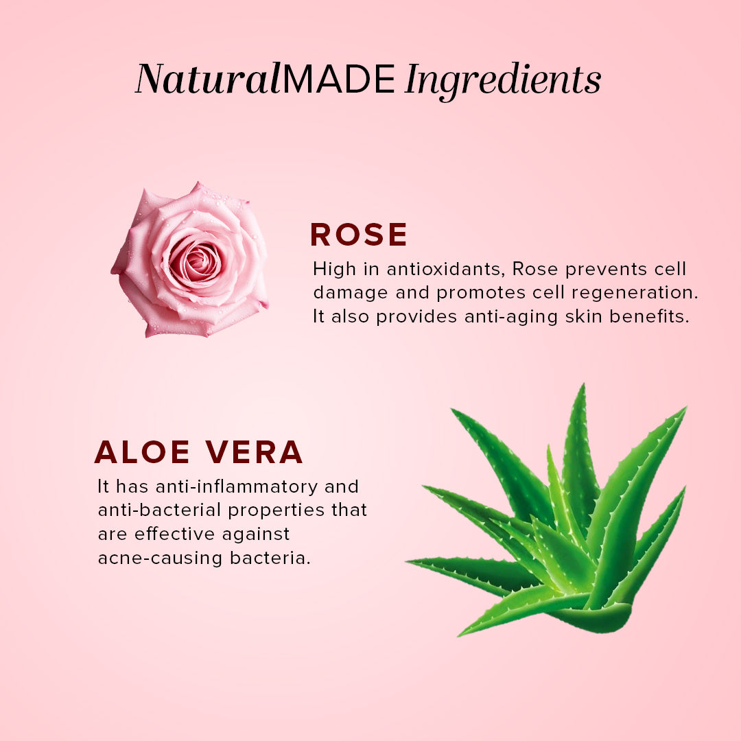 Khadi Natural Rose & Aloevera Facial Massage Gel - 100gm - Image 3 - Buy from Indicrest