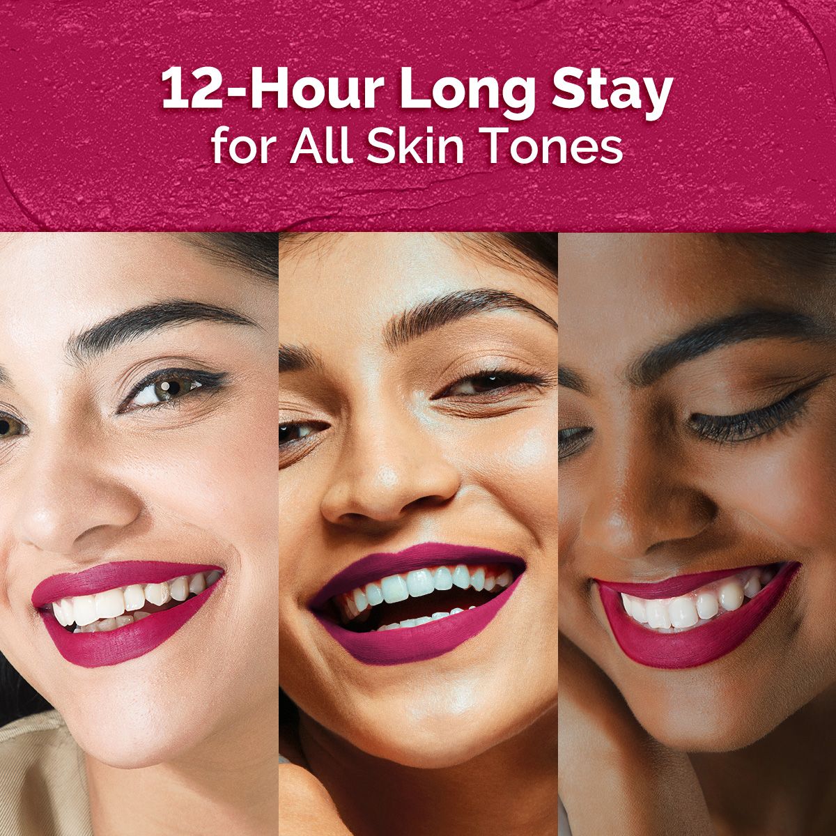Mamaearth Moisture Matte Longstay Mini Lipstick, 0.7g | Berrylicious Magenta, 0.7g - Image 5 - Buy from Indicrest