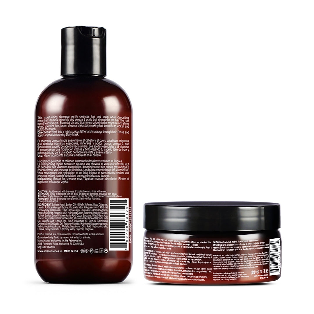 De Fabulous Amazon Series Jojoba Shampoo 250ml + Masque 250ml + Acai Oil 59ml - Image 6 - Buy from Indicrest