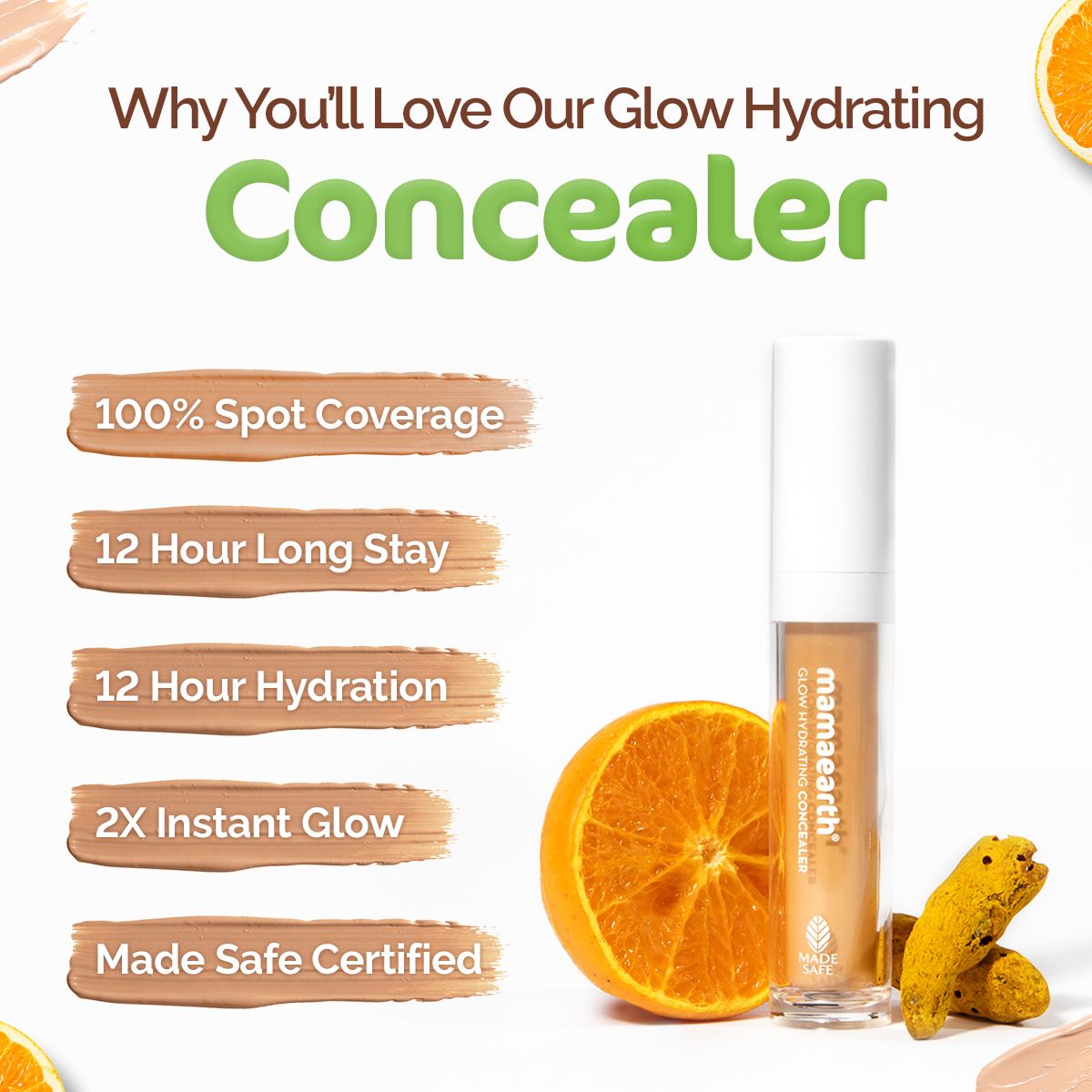 Mamaearth Glow Hydrating Concealer, 6ml | Ivory Glow - Image 4 - Buy from Indicrest
