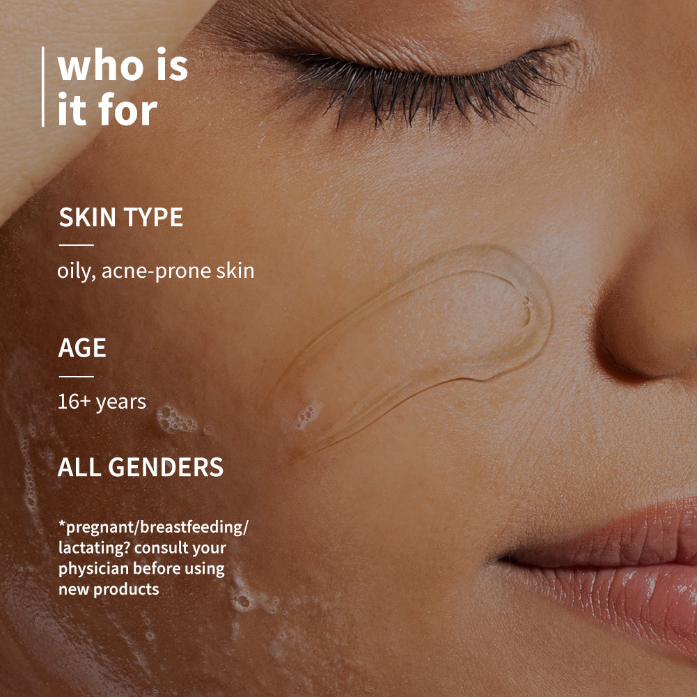 Plum Plum 1% Salicylic Acid Clearly Gentle Gel Face Wash with Blueberry | Helps Fight Active Acne | Gentle & Non-Drying | For Oily, Acne-Prone Skin | Beginner-Friendly | All Genders | 100% Vegan | 100 Ml, 100ml