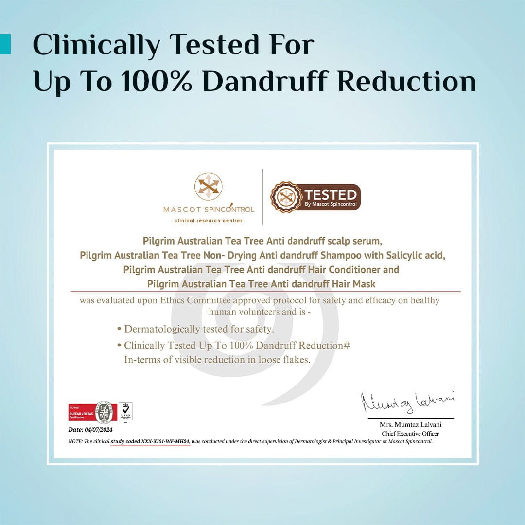Pilgrim Australian Tea Tree Anti-Dandruff Conditioner, 200ml - Image 6 - Buy from Indicrest