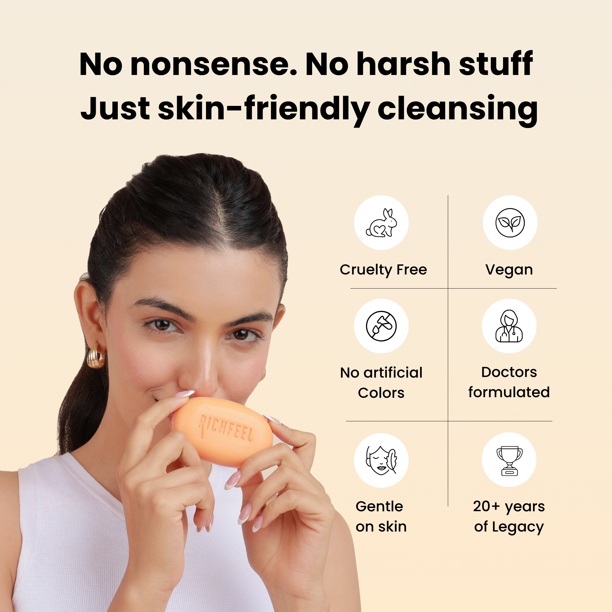 Richfeell Calendula Anti Acne Soap 75 G Pack of 4 - Image 6 - Buy from Indicrest