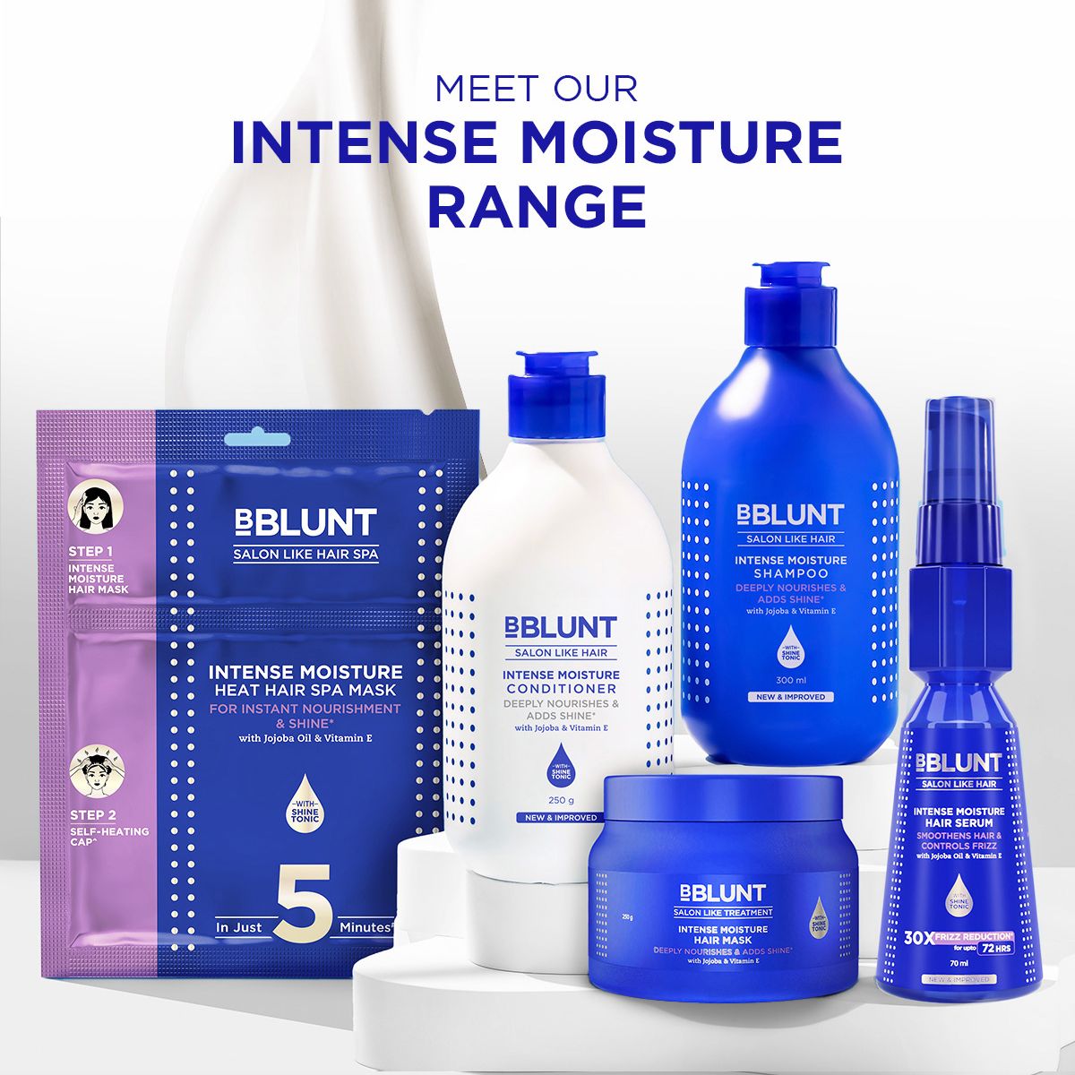 Bblunt Intense Moisture Heat Hair Spa Mask with Jojoba Oil & Vitamin E for SalonLike Hair Spa at Home, 70g, Pack of 2 - Image 13 - Buy from Indicrest