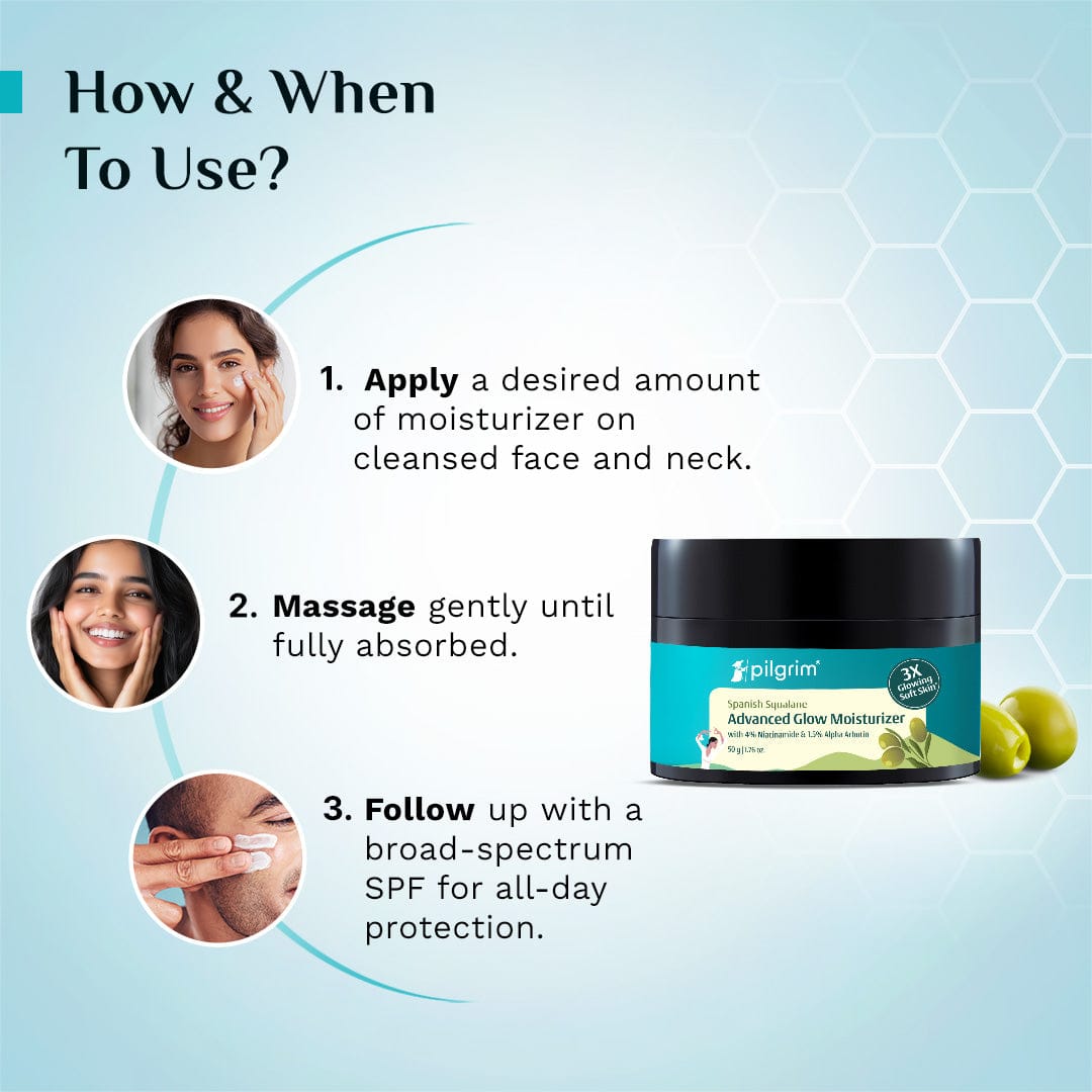 Pilgrim Spanish Squalane Advanced Glow Moisturizer, 50g - Image 7 - Buy from Indicrest