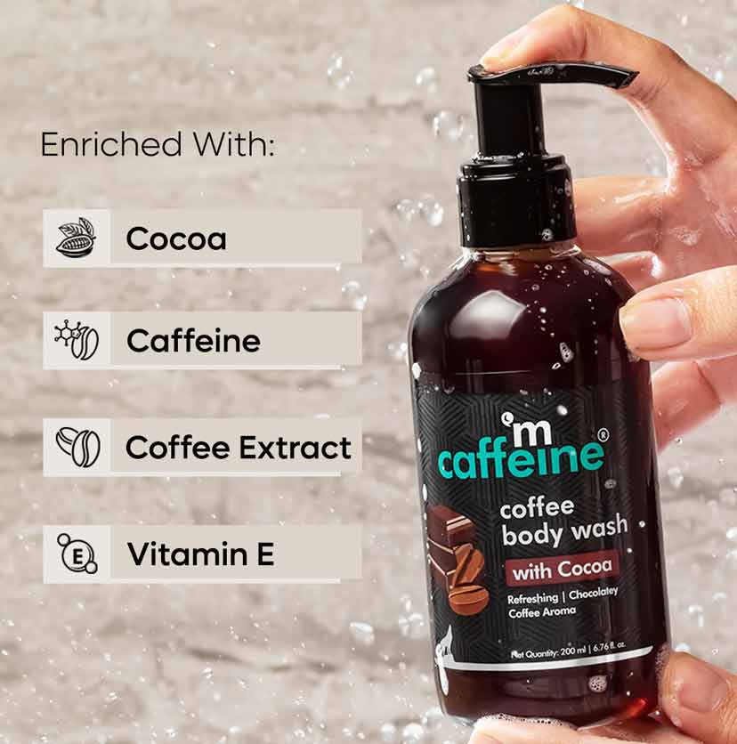 Mcaffeine Coffee Body Wash with Cocoa for Energizing & De-Tan, 200ml - Image 5 - Buy from Indicrest