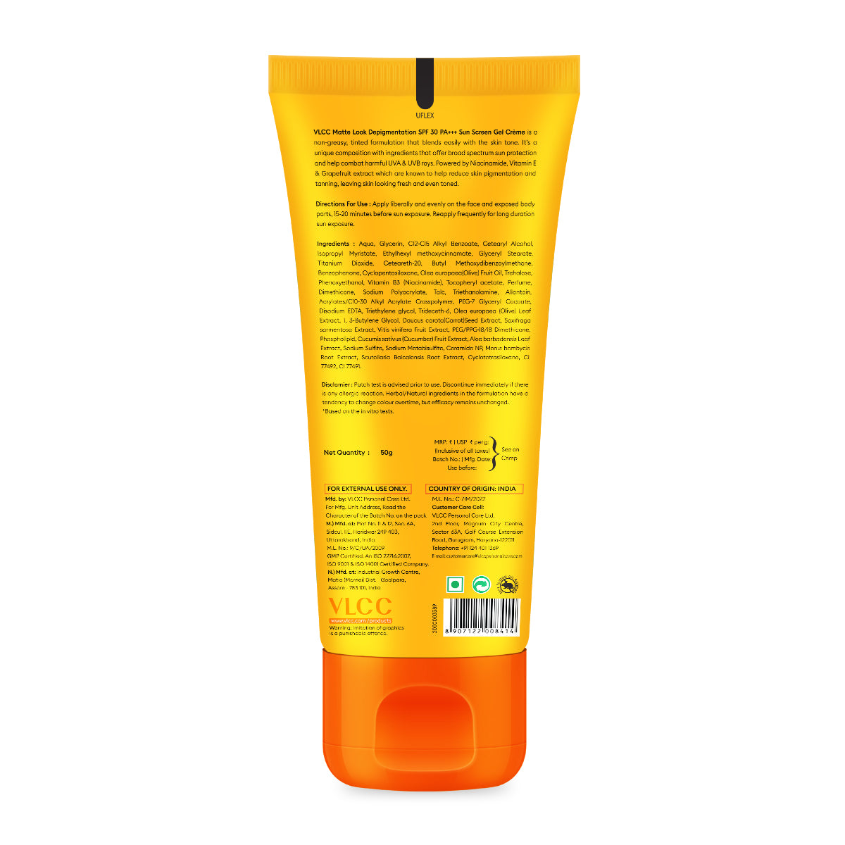 VLCC Bright Glow Matte SPF 30 Sun Screen Gel Cream - 50 g - Image 6 - Buy from Indicrest