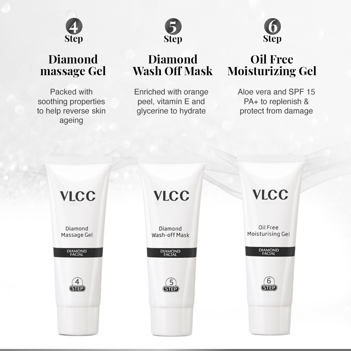 VLCC Diamond Single Facial Kit - 60 g - Image 7 - Buy from Indicrest