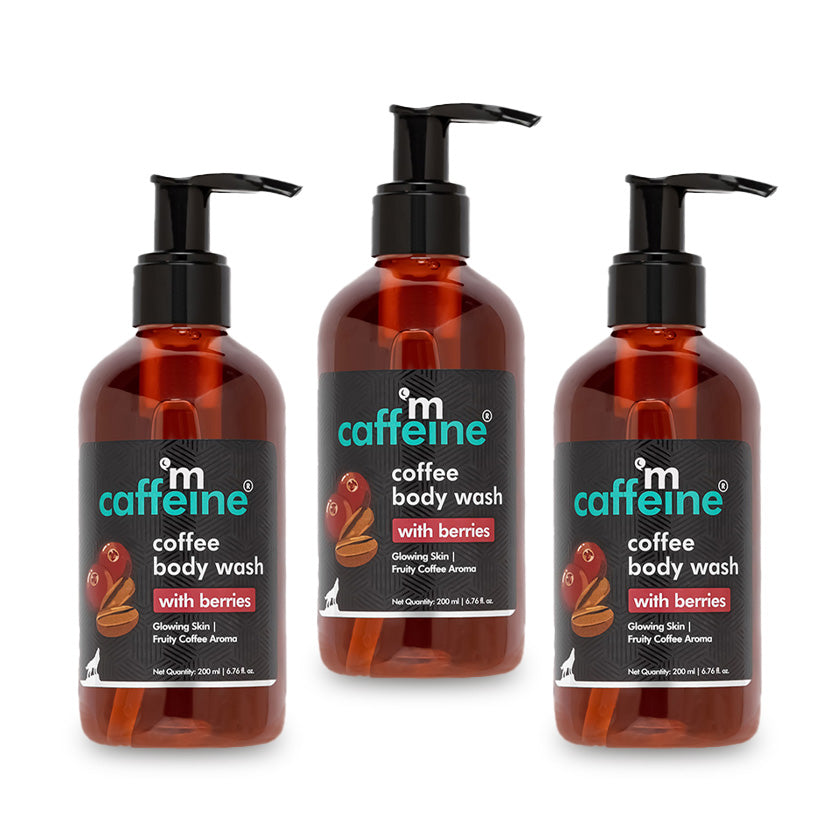 Mcaffeine mCaffeine Coffee Body Wash with Berries, Pack of 3 X 200ml - Buy from Indicrest