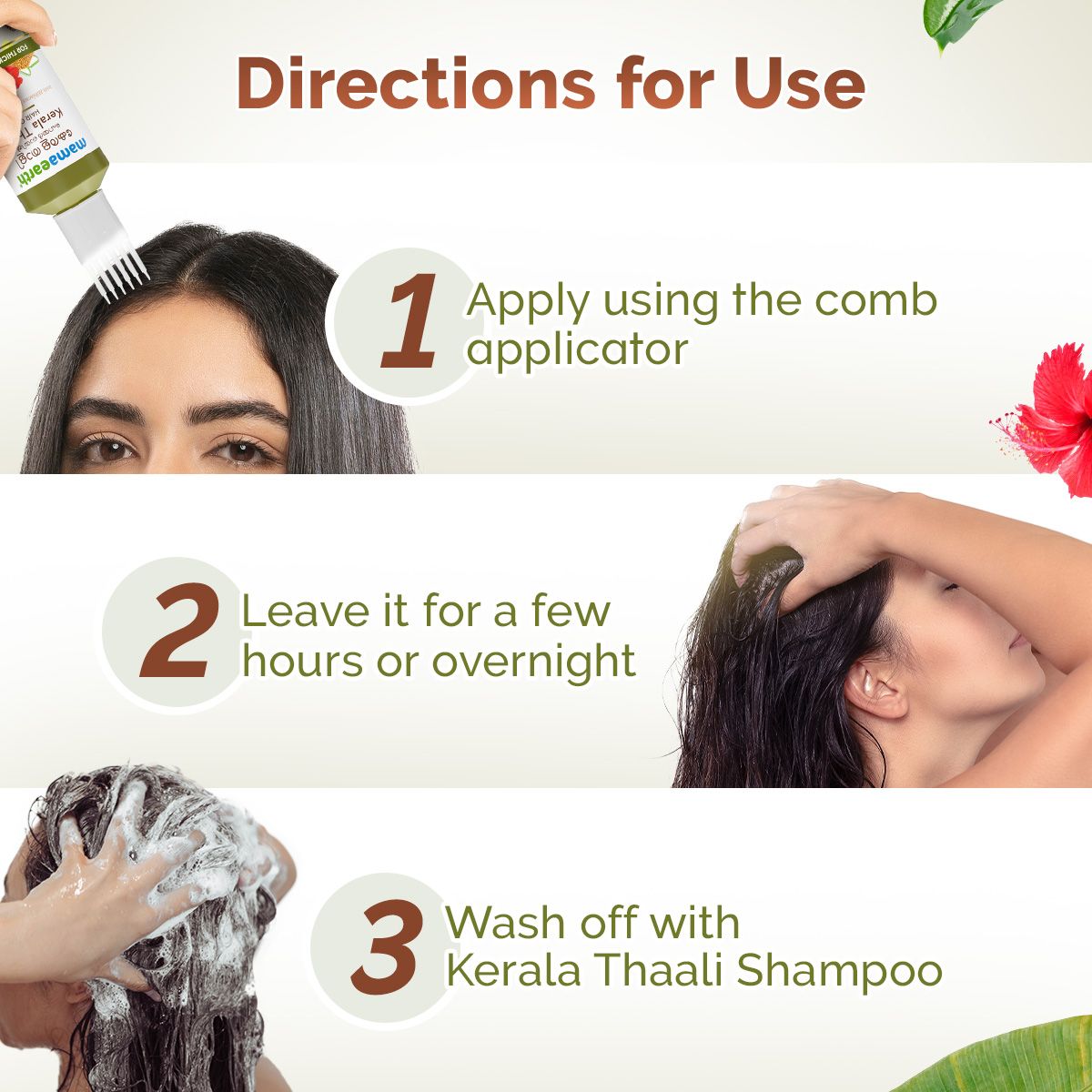 Mamaearth Kerala Thaali Hair Oil with Hibiscus, Bhringraj, Methi Dana & Amla for Thick & Long Hair, 150ml - Image 6 - Buy from Indicrest