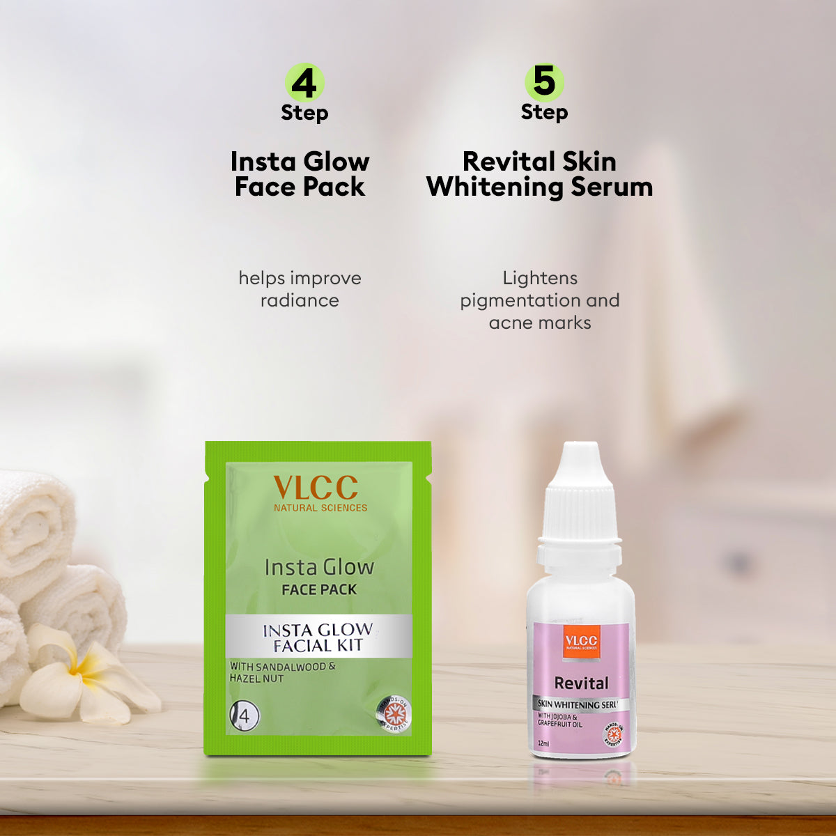 VLCC Salon Series Insta Glow Facial Kit ( 6 Facials ) - 252 g - Image 6 - Buy from Indicrest