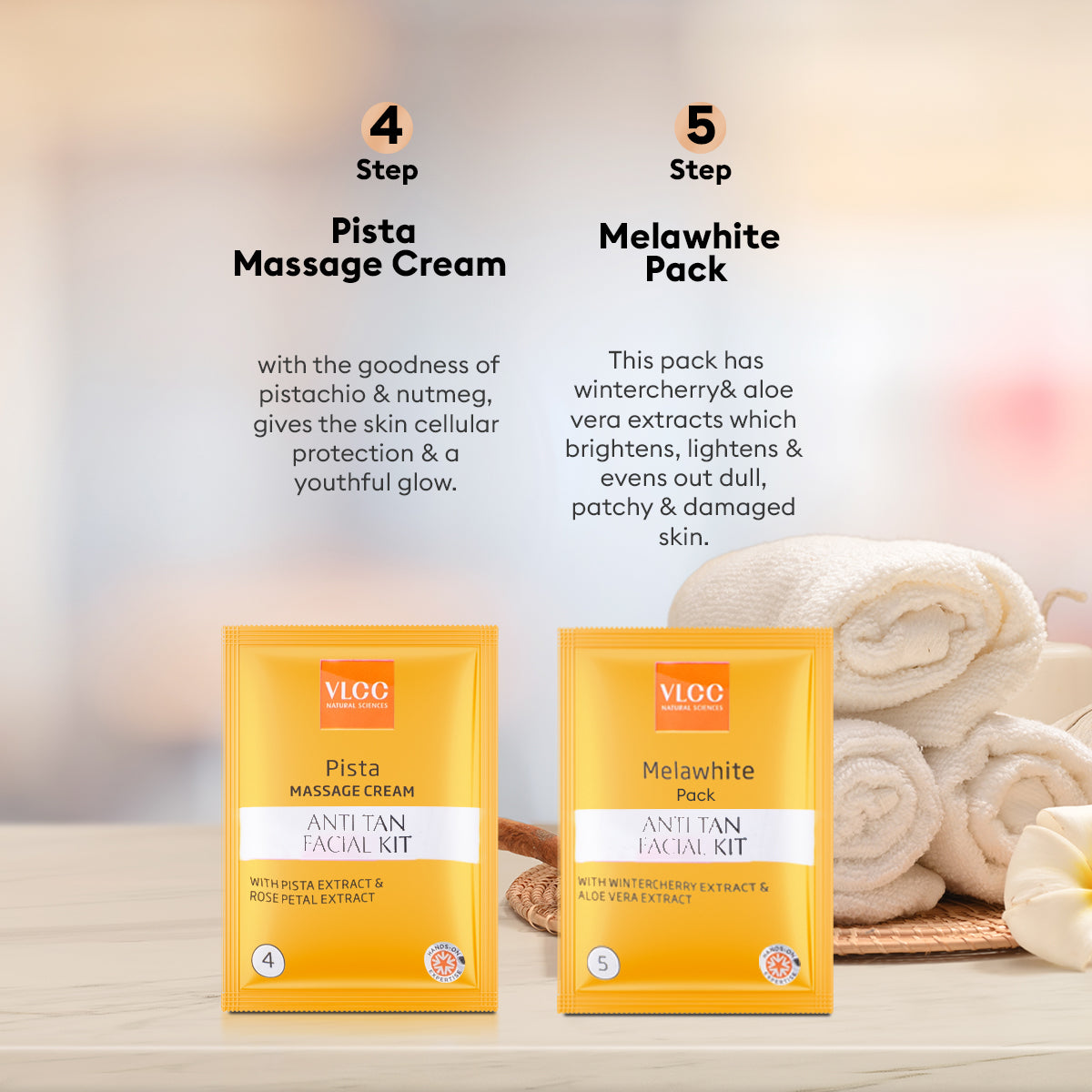 VLCC Salon Anti Tan Facial Kit ( 6 Facials )  - 300 g - Image 6 - Buy from Indicrest