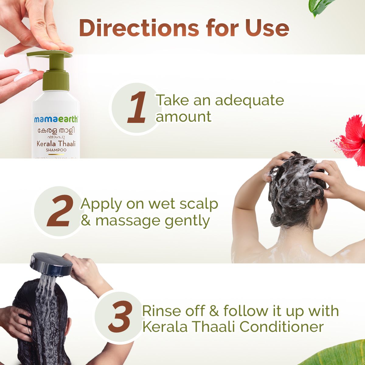 Mamaearth Kerala Thaali Shampoo with the Power of 12 Herbs for Thick & Long Hair, 250ml - Image 7 - Buy from Indicrest