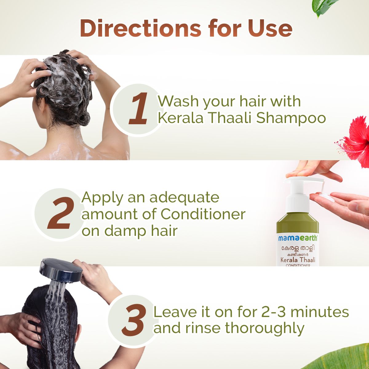 Mamaearth Kerala Thaali Conditioner with Hibiscus, Amla, Reetha and Methi Dana for Smooth, Thick & Long Hair, 250ml - Image 6 - Buy from Indicrest
