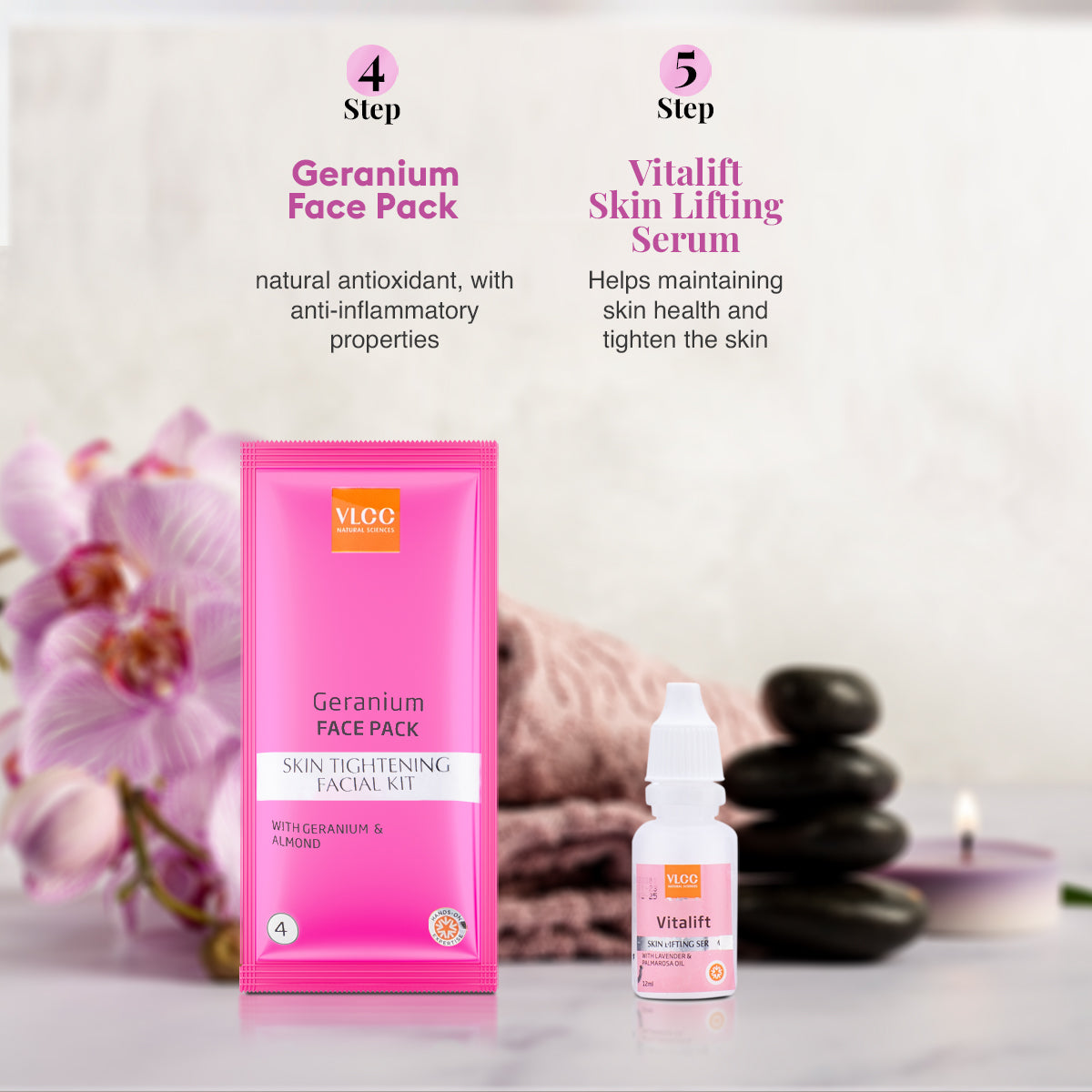 VLCC Skin Tightening Facial Kit ( 6 Facials ) - 252 g - Image 6 - Buy from Indicrest