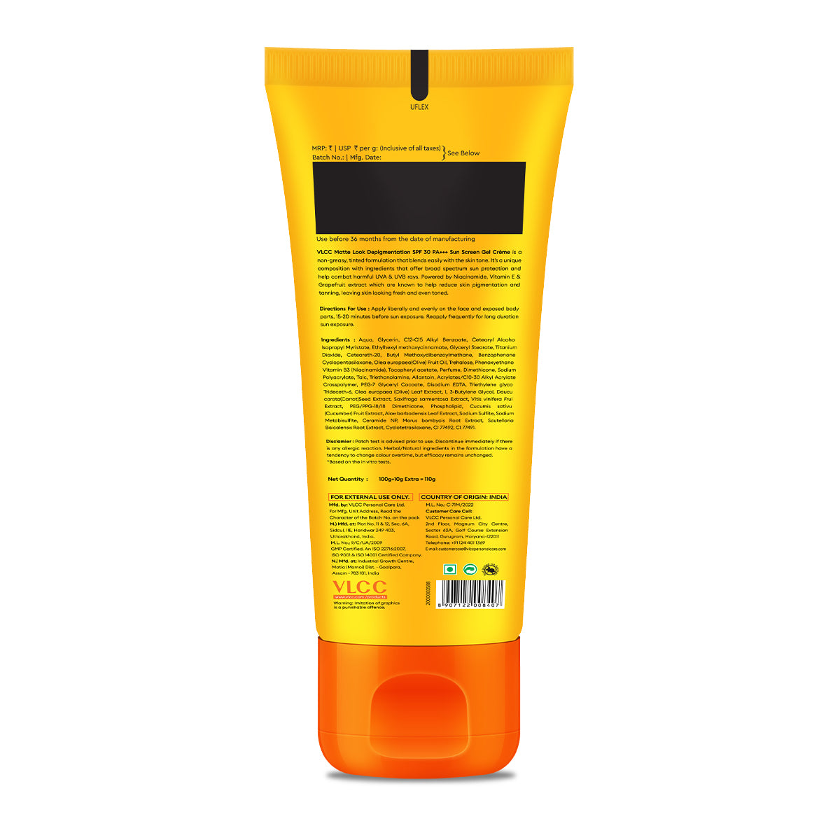 VLCC Bright Glow Matte SPF 30 PA+++ Sunscreen- 100 g with 10 g Extra - Image 6 - Buy from Indicrest