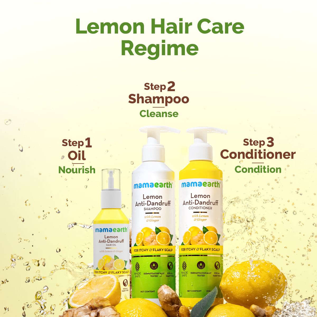 Mamaearth Lemon Anti-Dandruff Hair Oil with Lemon & Ginger for Dandruff & Itch-Free Scalp, 100ml - Image 6 - Buy from Indicrest