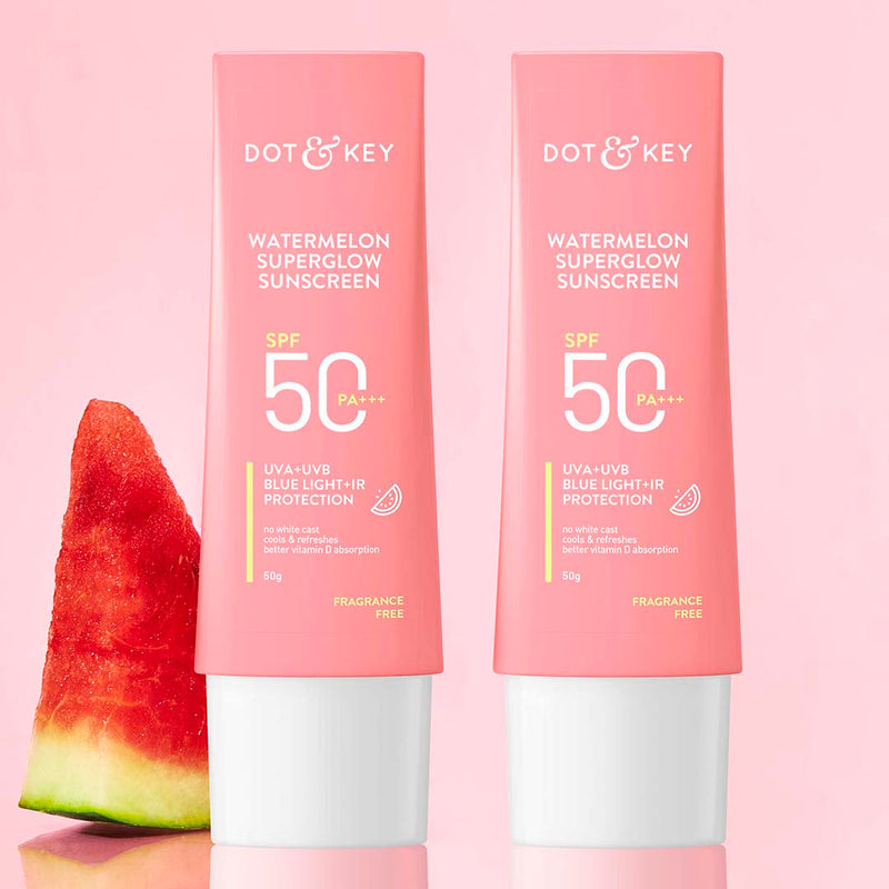 Dot & Key SPF 50+ Watermelon Sunscreen 50g-Pack of 2, 100g Buy at Indicrest