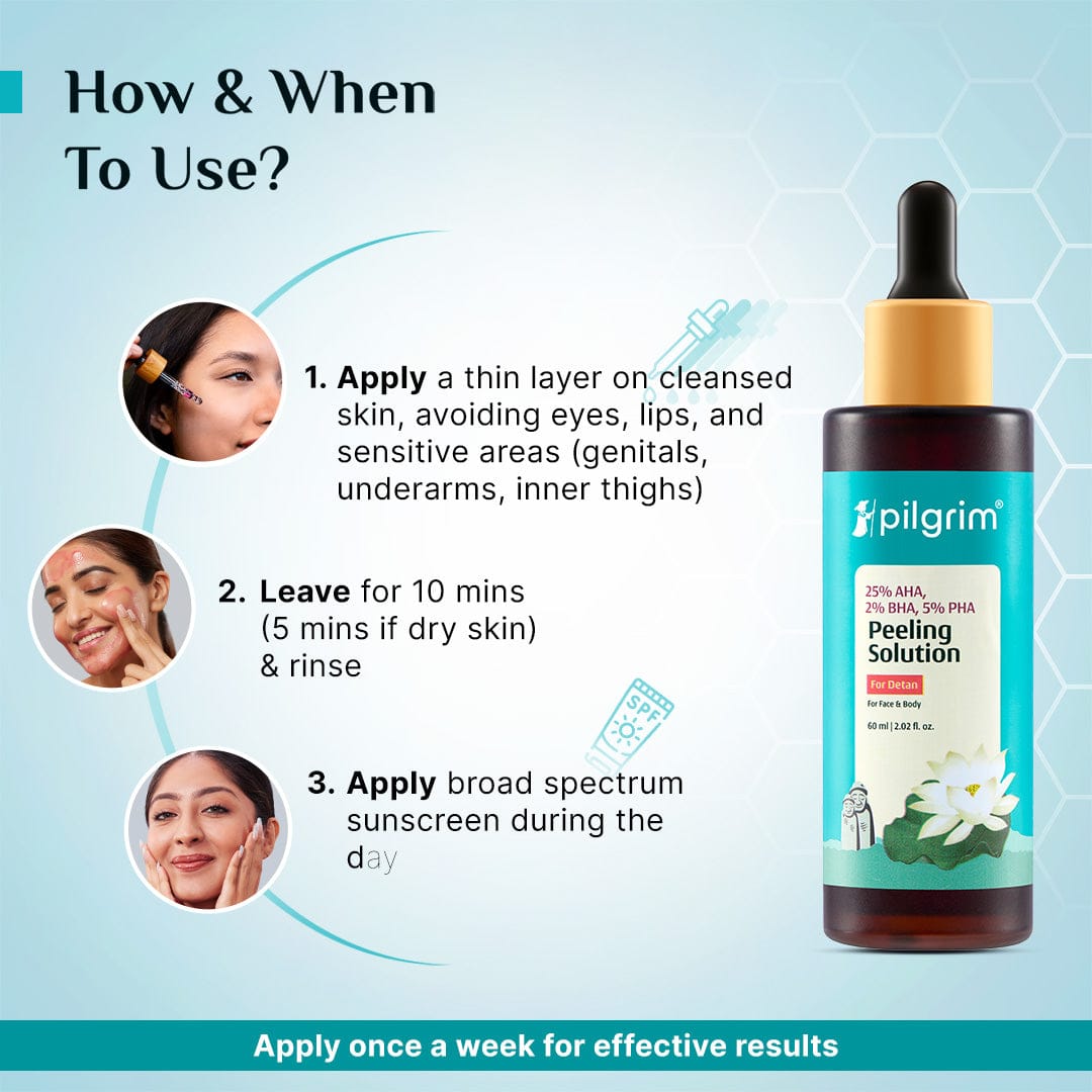 Pilgrim 60ml - 25% AHA, 2% BHA, 5% PHA Peeling Solution, 60ml - Image 6 - Buy from Indicrest