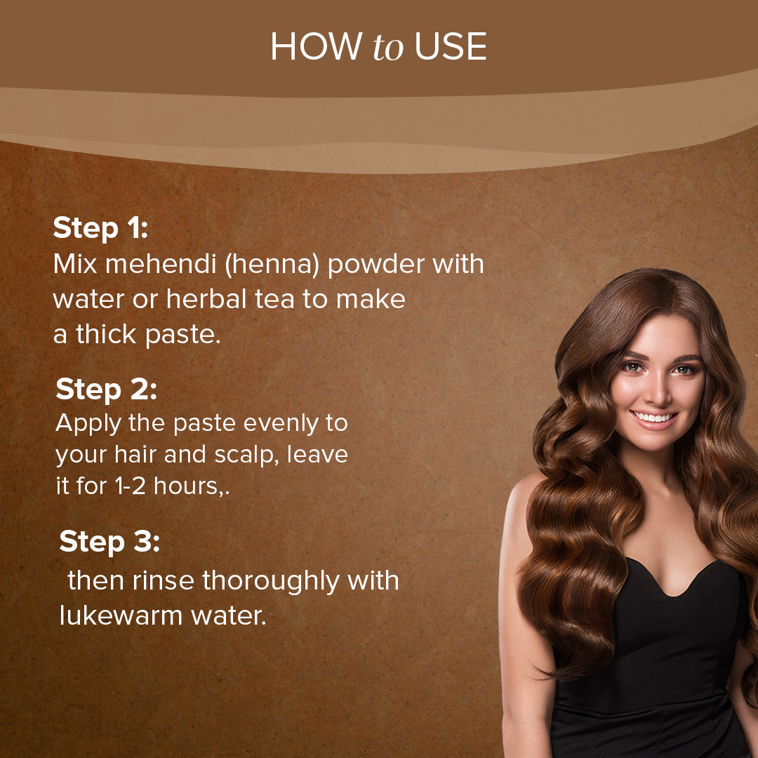 Khadi Natural Brown Mehndi for Hair - 75gm - Image 4 - Buy from Indicrest