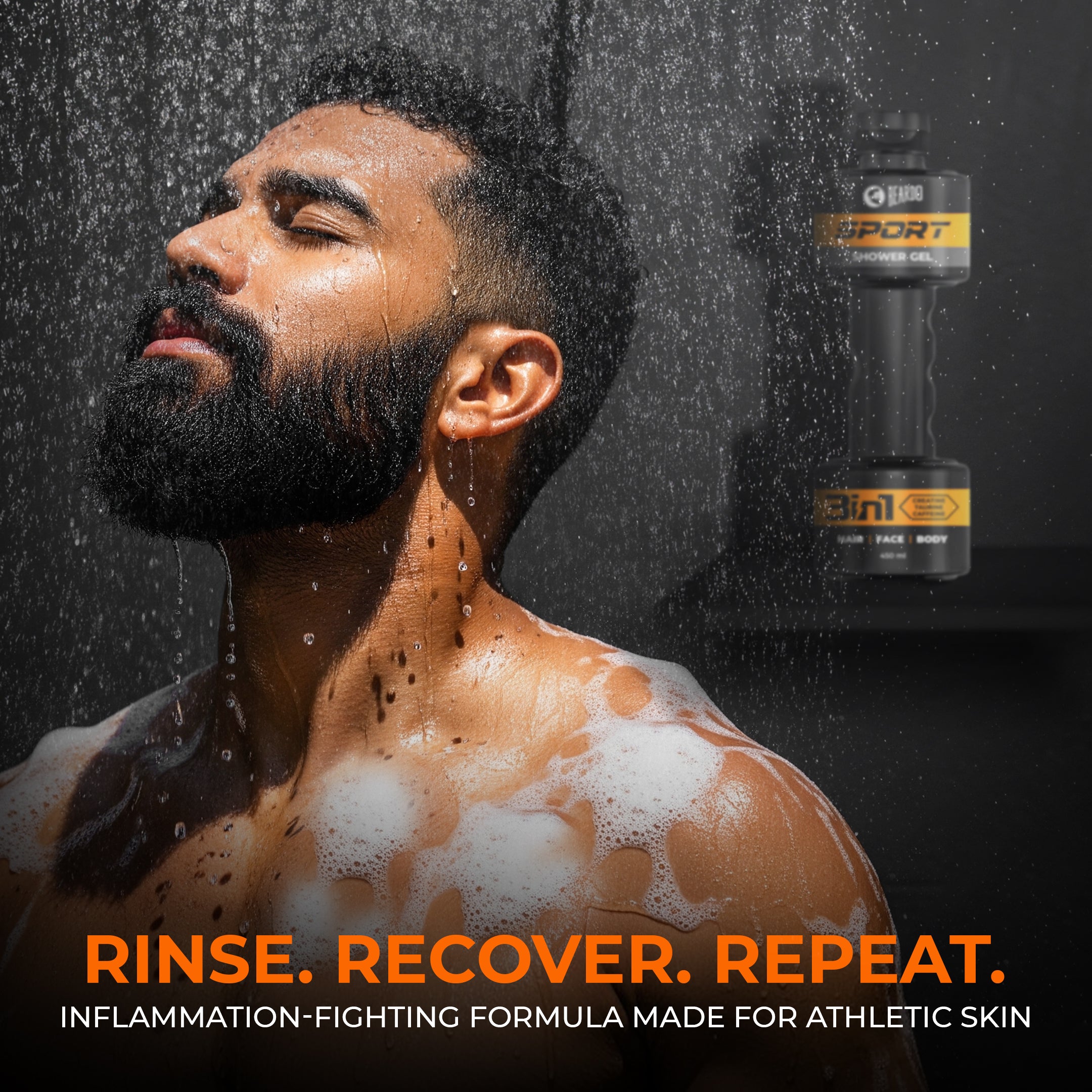 Beardo Sport 3-in-1 Body Wash Shower Gel, 450ml - Image 6 - Buy from Indicrest