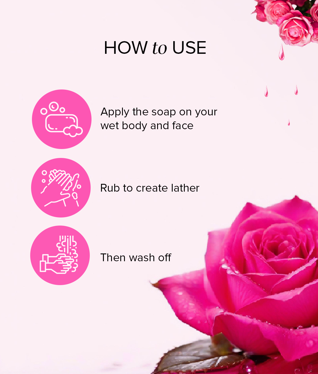 Khadi Natural Herbal Rose Water Soap - 125gm - Image 4 - Buy from Indicrest