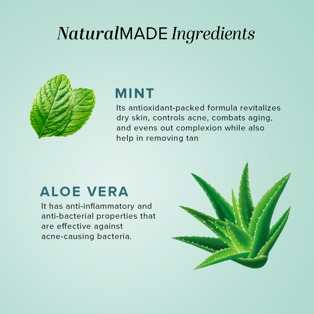 Khadi Natural Mint & Aloevera Face Massage Gel - 100gm Sale - Image 3 - Buy from Indicrest