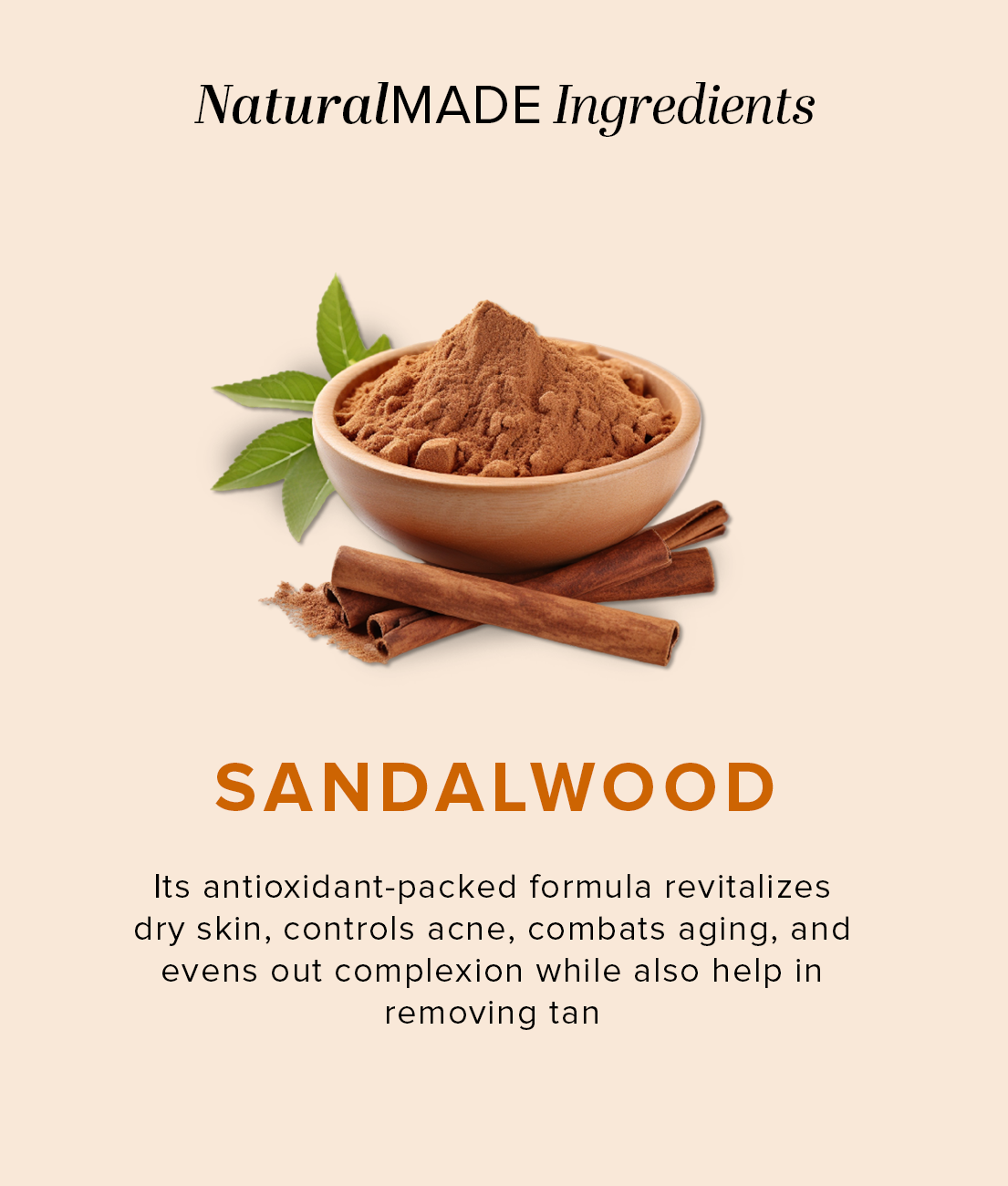 Khadi Natural Herbal Sandalwood Soap - 125gm - Image 3 - Buy from Indicrest