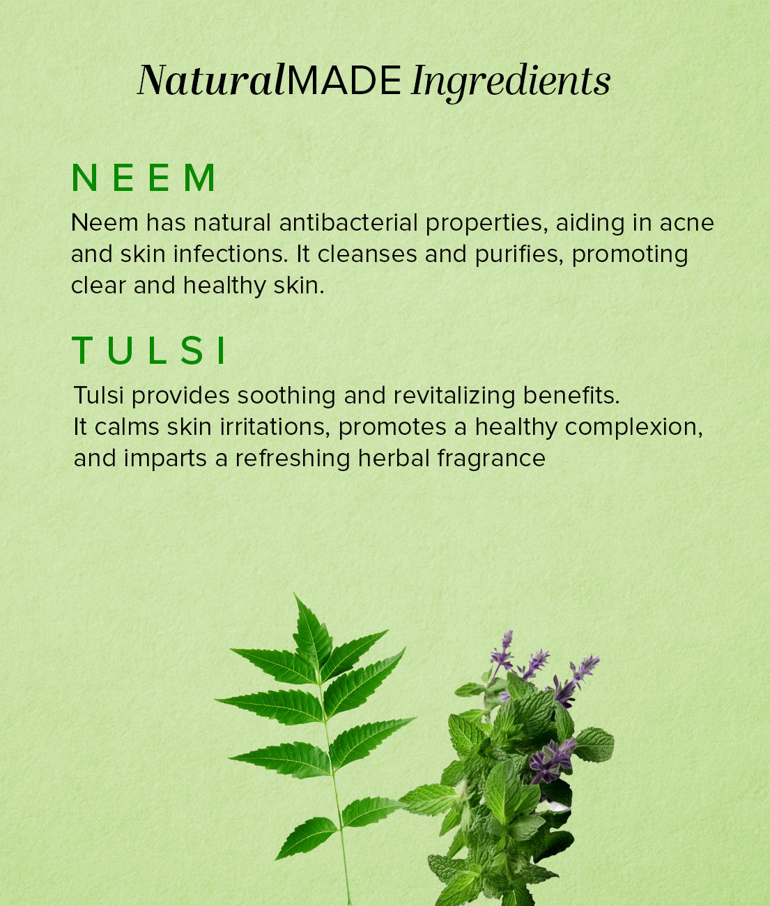 Khadi Natural Herbal Neem Tulsi Soap Combo Pack Of 5 – 125gm Each - Image 3 - Buy from Indicrest