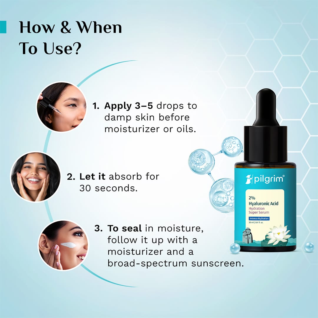 Pilgrim 2% Hyaluronic Acid Hydration Super Serum, 30ml - Image 6 - Buy from Indicrest