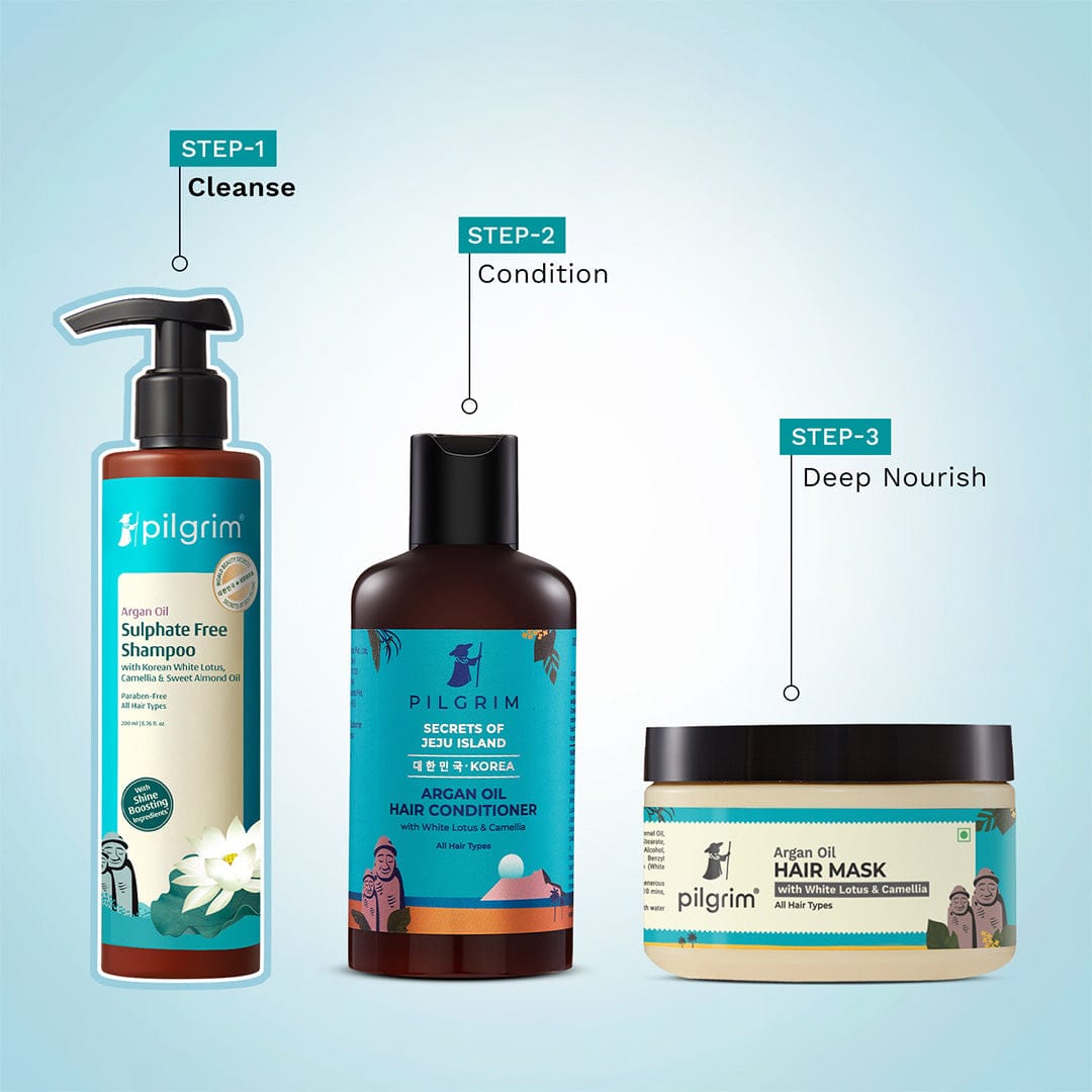 Pilgrim Argan Oil Sulphate Free Shampoo with Korean White Lotus, Camellia & Sweet Almond Oil, 200ml - Image 8 - Buy from Indicrest