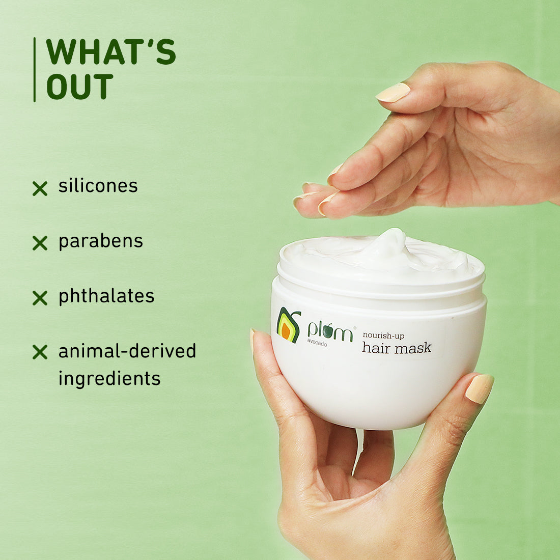 Plum Avocado Nourish-Up Hair Mask | Nourishes Hair | Retains Moisture, 250g