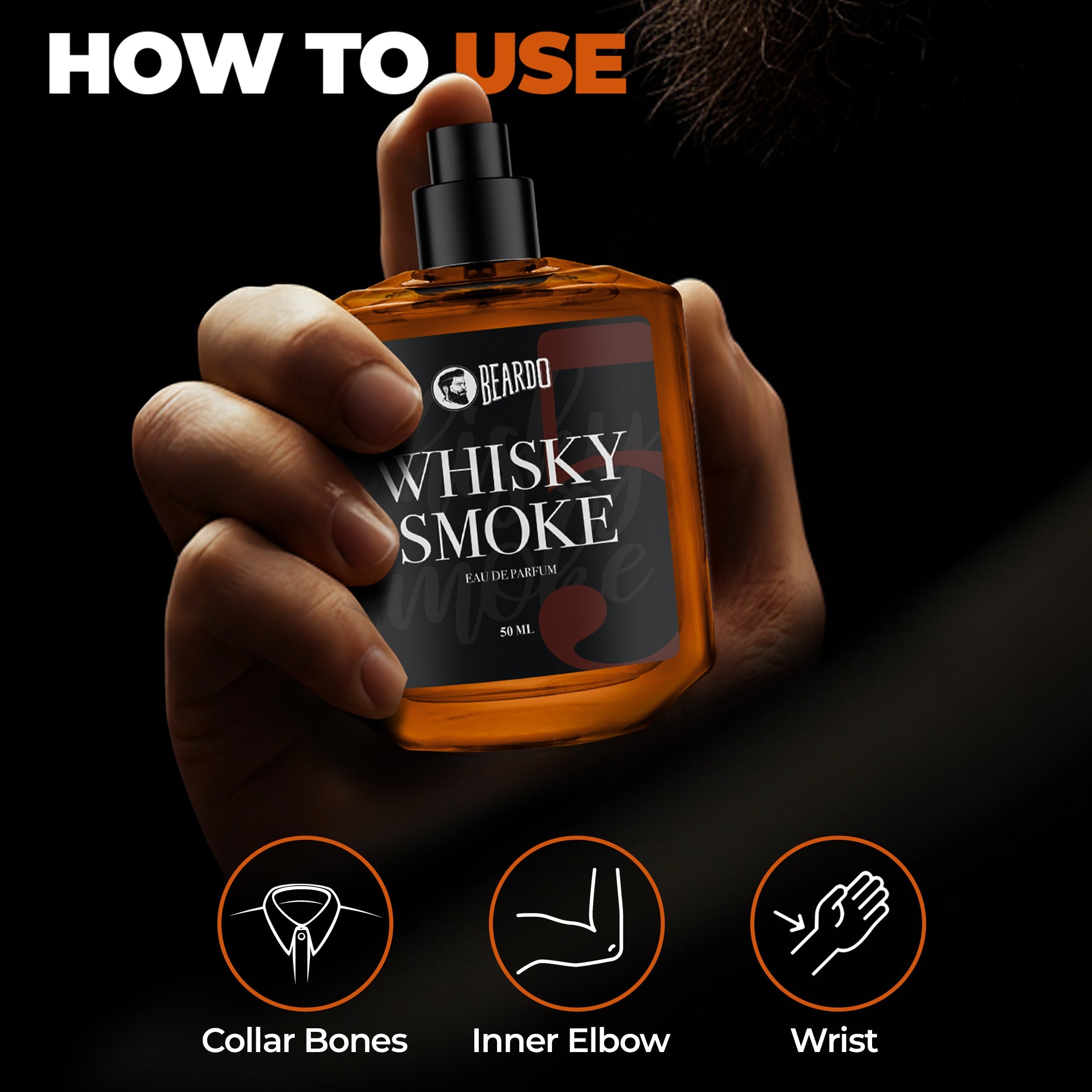 Beardo Whisky Smoke Perfume EDP, 50ml - Image 6 - Buy from Indicrest