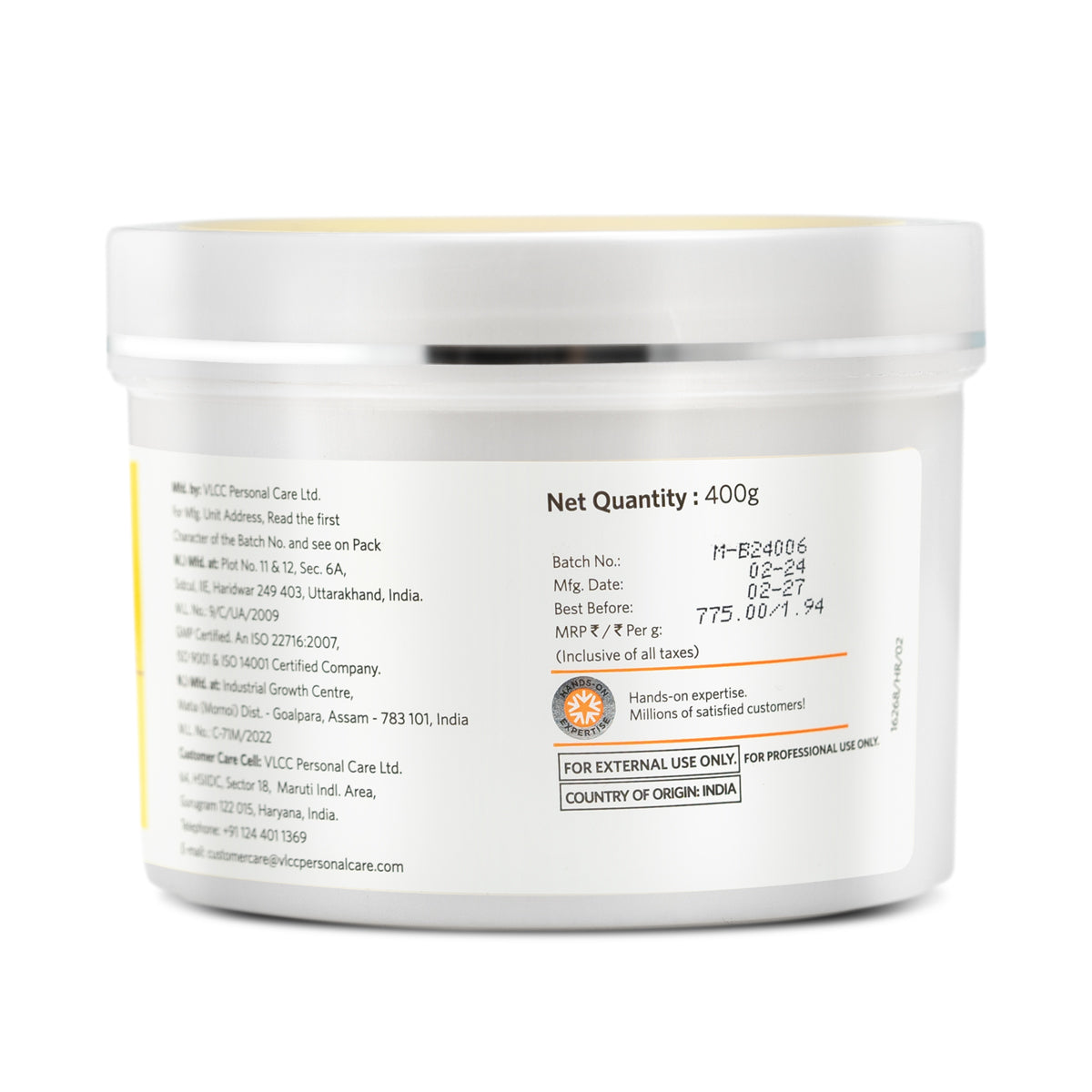 VLCC Specifix PROFESSIONAL Skin Brightening De-Tan Pack - 400 g - Image 7 - Buy from Indicrest