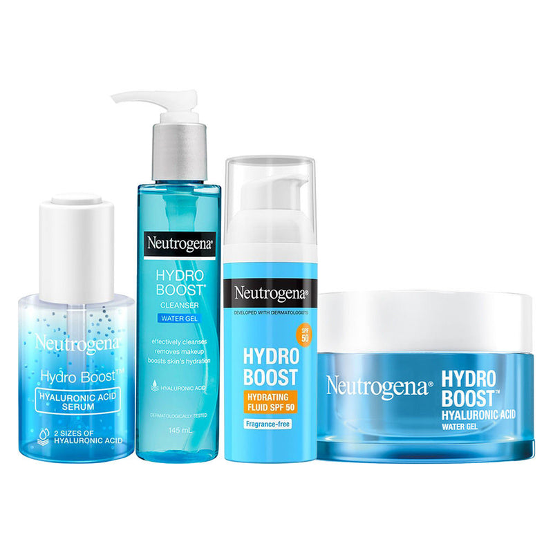 Neutrogena Hydro Boost Hyaluronic Acid Moisturizing Csms Combo, Hydration & Skin Barrier Protection