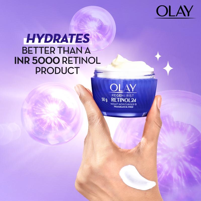 Olay Retinol Kit For Overnight Repair, Anti-Ageing Night Cream With Cleanser, Fragrance Free, 150g Buy at Indicrest Image 4