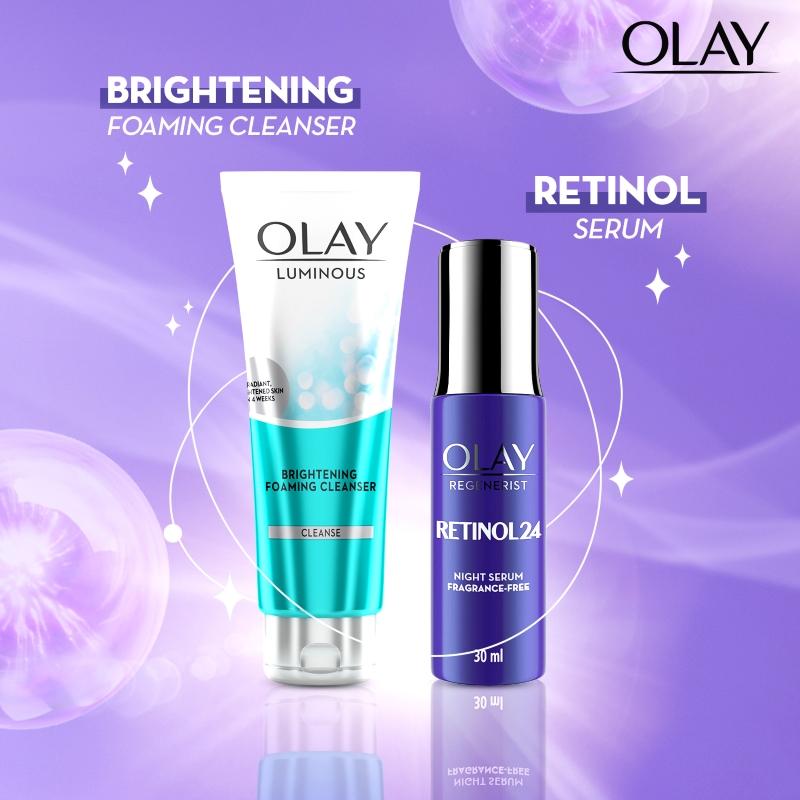 Olay Retinol Kit For Overnight Repair - Serum, 30ml With Free Cleanser, 100ml Combo Buy at Indicrest Image 10