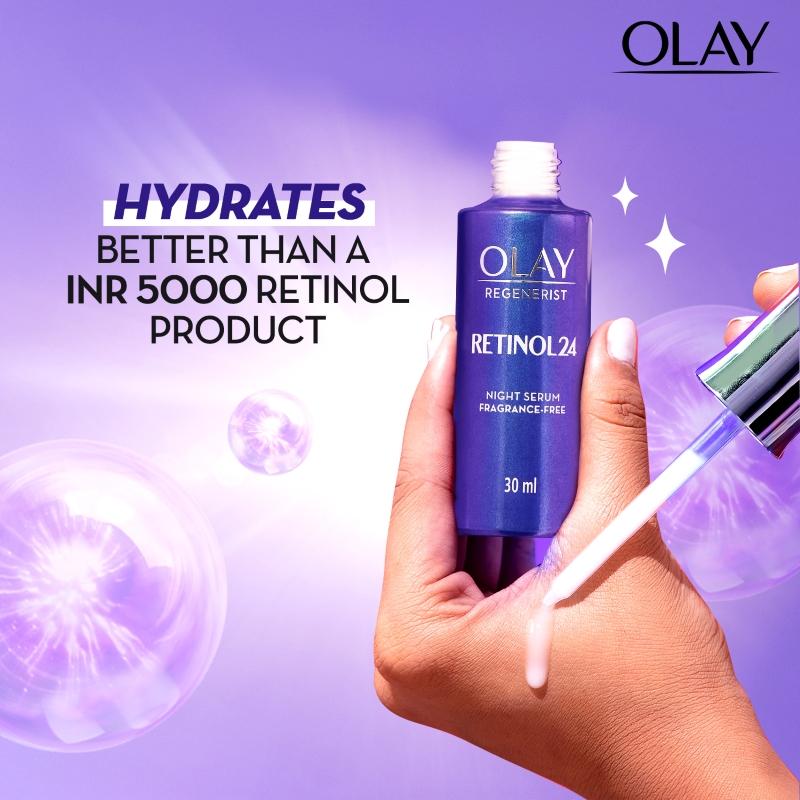 Olay Retinol Kit For Overnight Repair - Serum, 30ml With Free Cleanser, 100ml Combo Buy at Indicrest Image 4