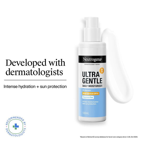 Neutrogena Ultra Gentle Daily Face Moisturizer With SPF 15, 100ml