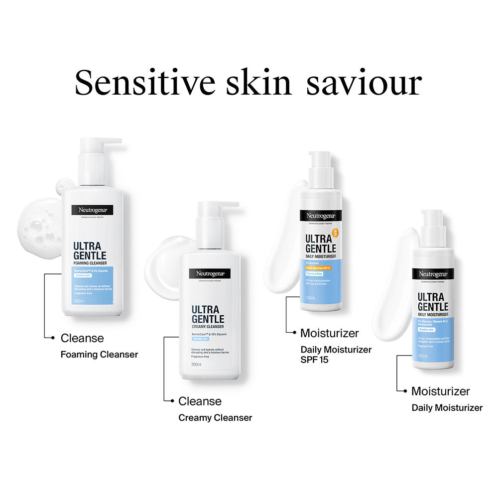 Neutrogena Ultra Gentle Daily Face Moisturizer With SPF 15, 100ml
