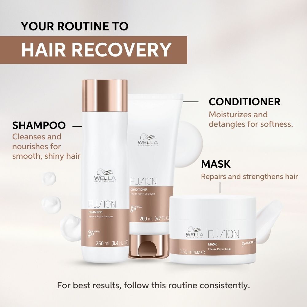 Wella Professionals Fusion Intense Repair Shampoo, 250ml Buy at Indicrest Image 7