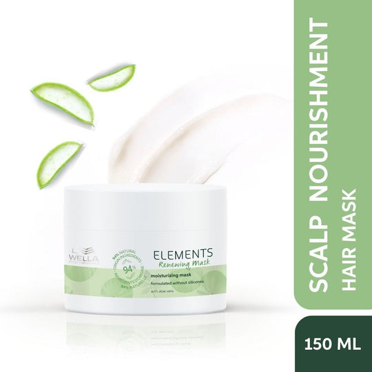 Wella Professionals Elements Renewing Sulfate & Paraben-Free Hair Mask For Frizz-Free Hair With Aloe Vera, 150ml Buy at Indicrest