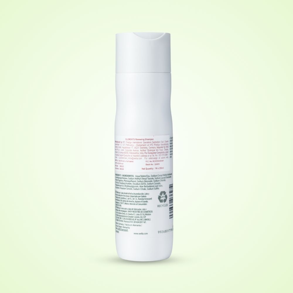 Wella Professionals Elements Renewing Shampoo (Zero Sulfates-Dermatologically Tested), 250ml Buy at Indicrest Image 9